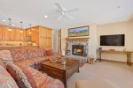 Beaver Creek Centennial Residences unit 18 living room and fireplace